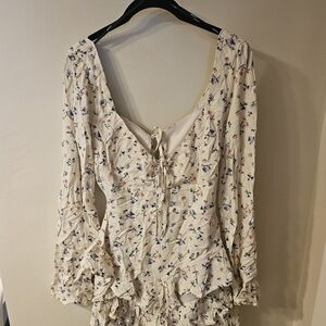 Forever 21 Cream Multi Mini Dress